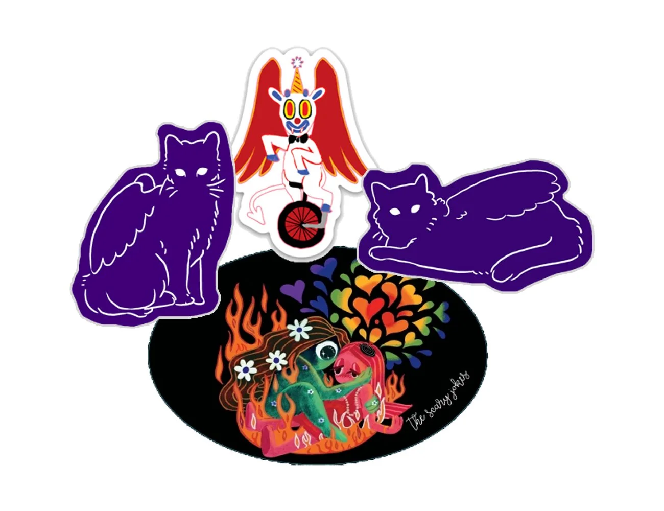 The Scary Jokes Sticker Set — the scary jokes